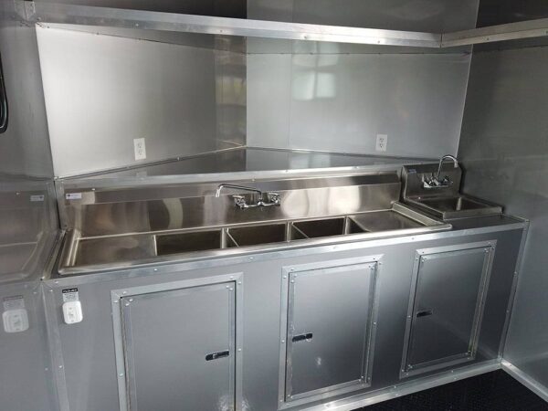 8.5 x 20' Cobalt Blue Food Vending Concession Food Trailer - Image 10