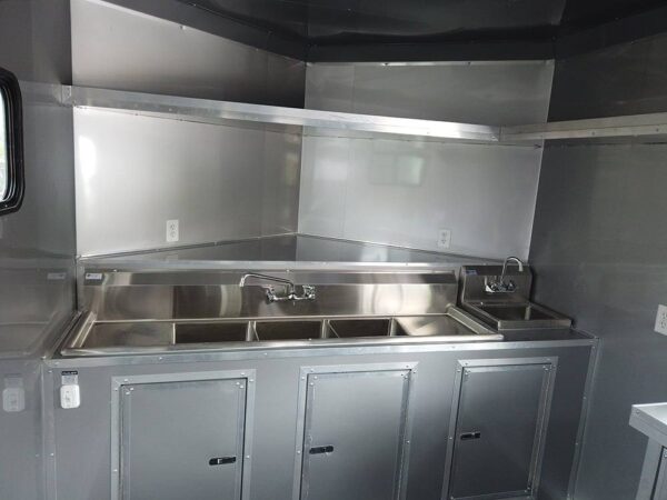8.5 x 20' Cobalt Blue Food Vending Concession Food Trailer - Image 8