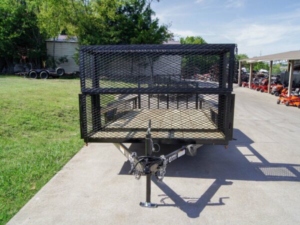 6.4x16 Dovetail Utility Trailer Stacked Baskets (2) 3500lb Axles - Image 2