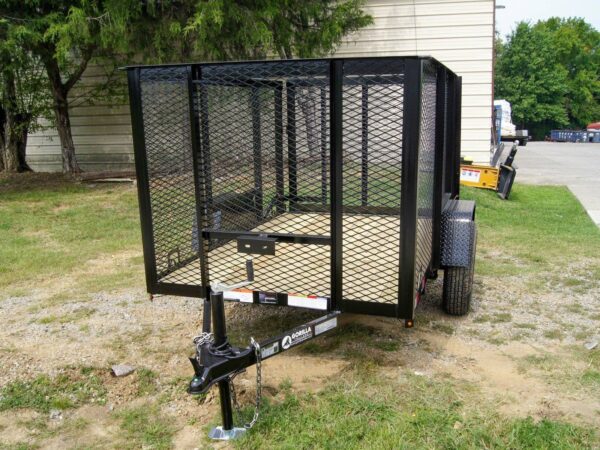 5x8 Straight Deck Utility Trailer with 4ft Mesh Side 3500lb Axle - Image 2