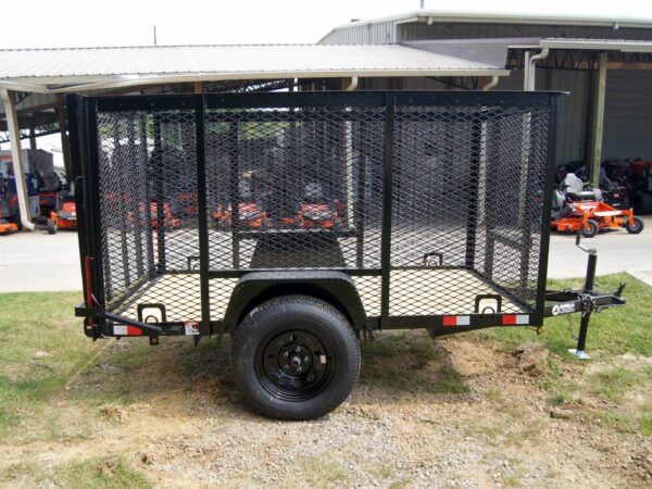 5x8 Straight Deck Utility Trailer with 4ft Mesh Side 3500lb Axle - Image 5
