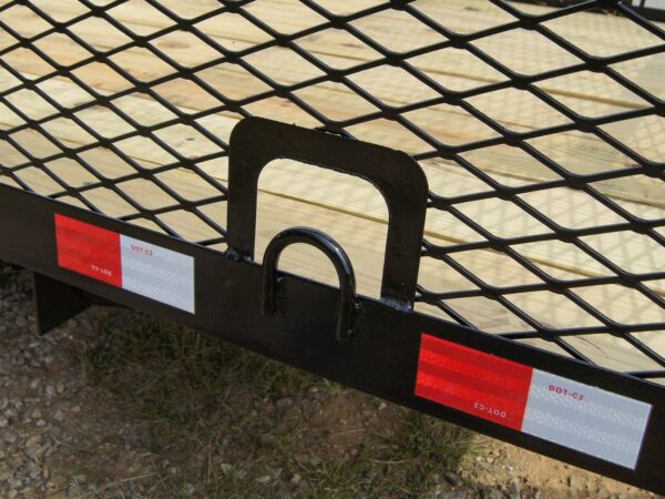 5x8 Straight Deck Utility Trailer with 4ft Mesh Side 3500lb Axle - Image 6