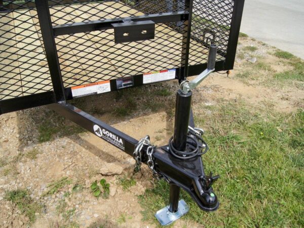 5x8 Straight Deck Utility Trailer with 4ft Mesh Side 3500lb Axle - Image 8