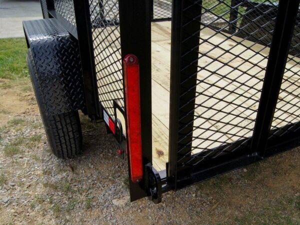 5x8 Straight Deck Utility Trailer with 4ft Mesh Side 3500lb Axle - Image 9