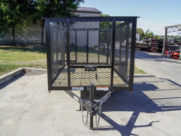 5x10 Straight Deck Utility Trailer 4ft Mesh Sides 3500lb Axle - Image 4