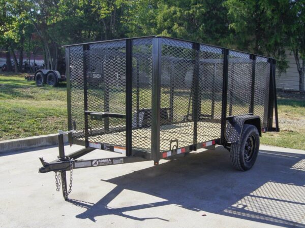 5x10 Straight Deck Utility Trailer 4ft Mesh Sides 3500lb Axle - Image 3