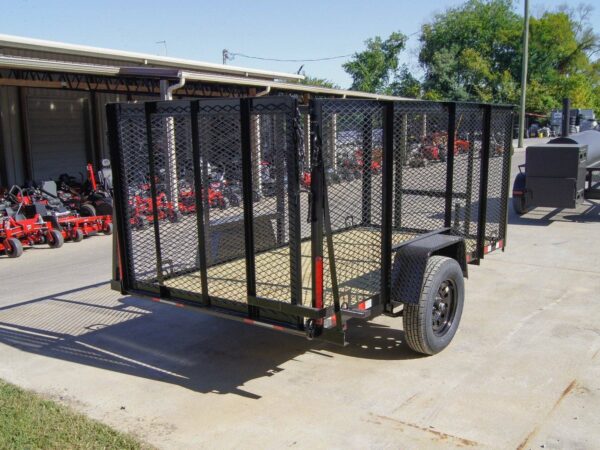 5x10 Straight Deck Utility Trailer 4ft Mesh Sides 3500lb Axle - Image 6
