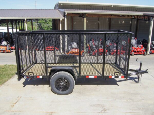 5x10 Straight Deck Utility Trailer 4ft Mesh Sides 3500lb Axle - Image 7