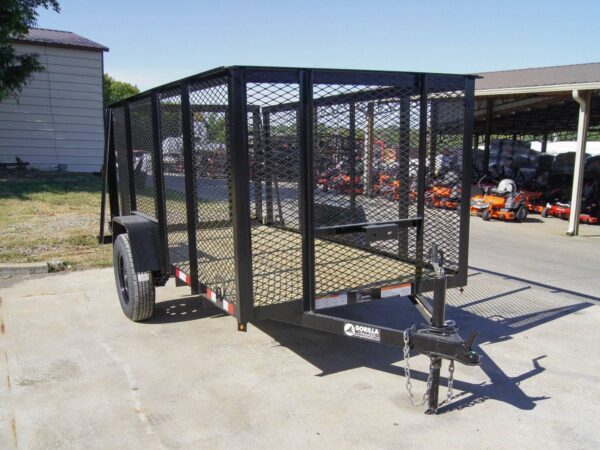 5x10 Straight Deck Utility Trailer 4ft Mesh Sides 3500lb Axle - Image 8