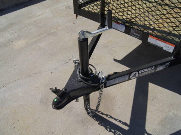 5x10 Straight Deck Utility Trailer 4ft Mesh Sides 3500lb Axle - Image 9