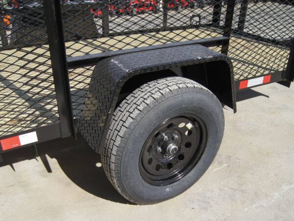 5x10 Straight Deck Utility Trailer 4ft Mesh Sides 3500lb Axle - Image 13