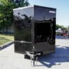 7x12 Black Concession Porch Trailer Food Serving Merchandising - Image 2