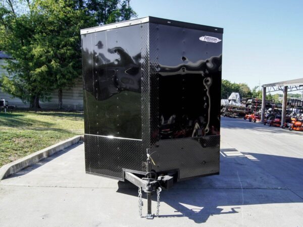 7x12 Black Concession Porch Trailer Food Serving Merchandising - Image 2