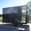 7x12 Black Concession Porch Trailer Food Serving Merchandising - Image 4