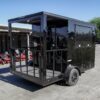 7x12 Black Concession Porch Trailer Food Serving Merchandising - Image 6