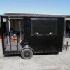 7x12 Black Concession Porch Trailer Food Serving Merchandising - Image 7
