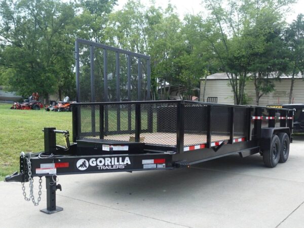 7x20 Hybrid Utility Dump Trailer 2ft Sides with Box (2) 7K Axles - Image 3