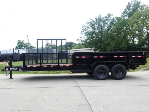 7x20 Hybrid Utility Dump Trailer 2ft Sides with Box (2) 7K Axles - Image 4
