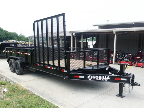7x20 Hybrid Utility Dump Trailer 2ft Sides with Box (2) 7K Axles - Image 9
