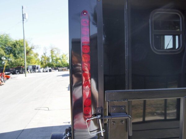 7x12 Black Concession Porch Trailer Food Serving Merchandising - Image 14