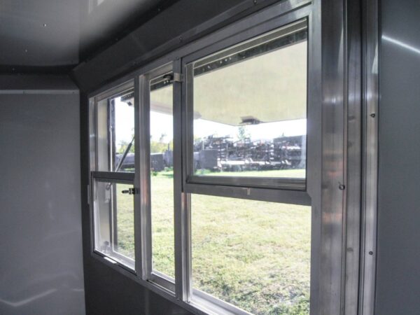 7x12 Black Concession Porch Trailer Food Serving Merchandising - Image 22