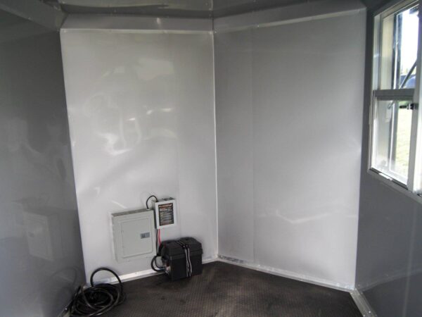 7x12 Black Concession Porch Trailer Food Serving Merchandising - Image 17