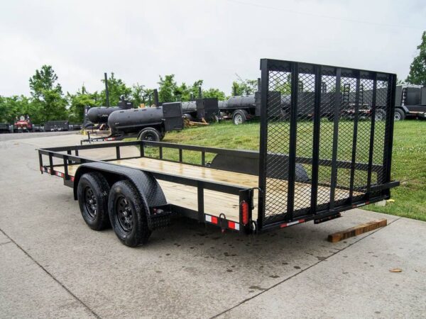 6.4x16 Straight Deck Utility Trailer (2) 3500lb Axles - Image 4
