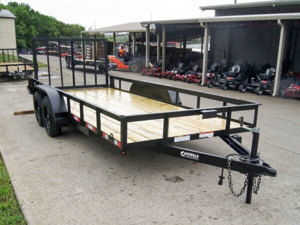 6.4x16 Straight Deck Utility Trailer (2) 3500lb Axles - Image 7