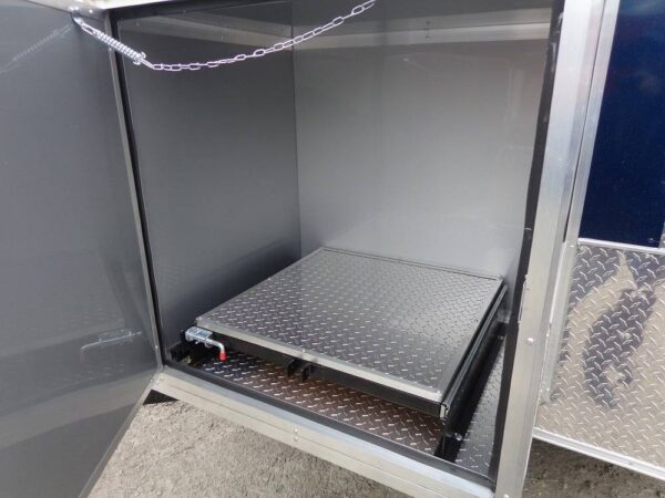 8.5' x 14' Enclosed Indigo Blue Concession Food Trailer - Image 23