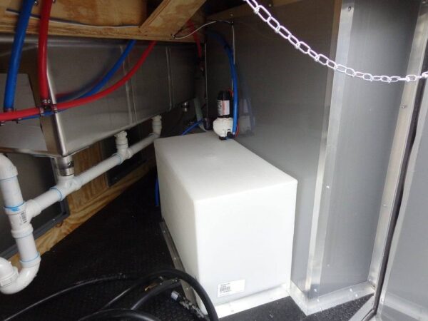 8.5' x 14' Enclosed Indigo Blue Concession Food Trailer - Image 18