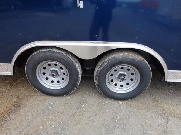 8.5' x 14' Enclosed Indigo Blue Concession Food Trailer - Image 27