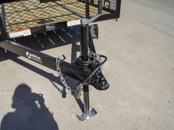 6.4' X 14' Tandem Axle Straight Utility Trailer - Mesh 6' Sides - Image 5