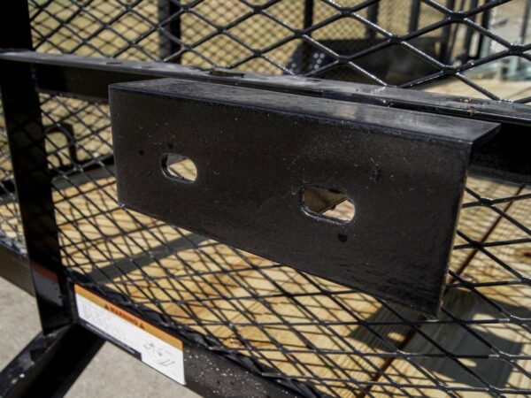 6.4' X 14' Tandem Axle Straight Utility Trailer - Mesh 6' Sides - Image 6
