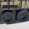 6.4' X 14' Tandem Axle Straight Utility Trailer - Mesh 6' Sides - Image 12