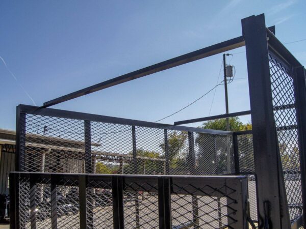 6.4' X 14' Tandem Axle Straight Utility Trailer - Mesh 6' Sides - Image 14