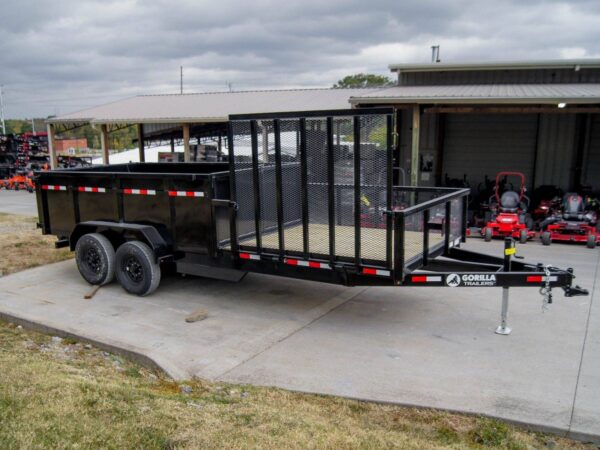 7x20 Hybrid Dump Utility Trailer with 3ft Sides Equipment (2) 7K Axles - Image 3