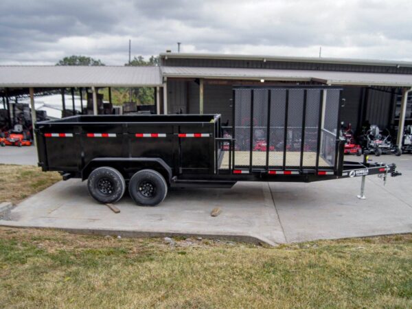 7x20 Hybrid Dump Utility Trailer with 3ft Sides Equipment (2) 7K Axles - Image 7