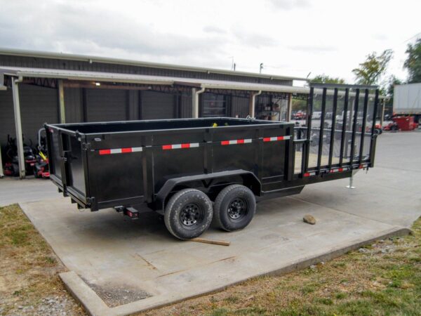 7x20 Hybrid Dump Utility Trailer with 3ft Sides Equipment (2) 7K Axles - Image 8