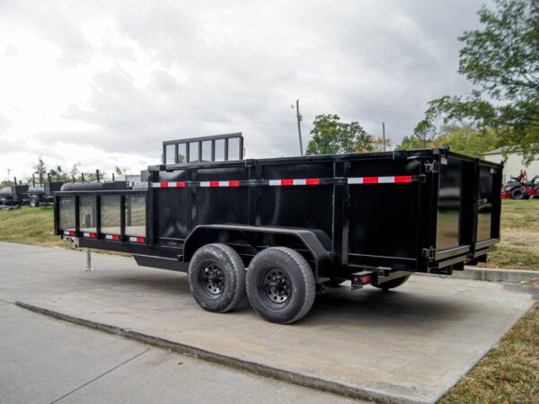 7x20 Hybrid Dump Utility Trailer with 3ft Sides Equipment (2) 7K Axles - Image 10