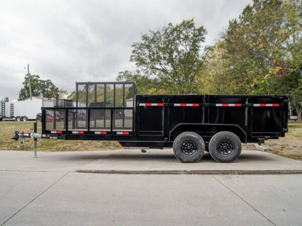7x20 Hybrid Dump Utility Trailer with 3ft Sides Equipment (2) 7K Axles - Image 11