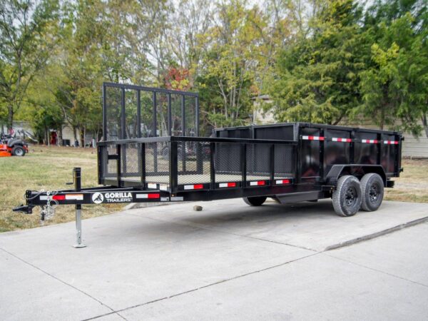7x20 Hybrid Dump Utility Trailer with 3ft Sides Equipment (2) 7K Axles - Image 2