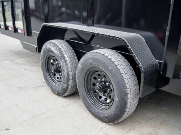 7x20 Hybrid Dump Utility Trailer with 3ft Sides Equipment (2) 7K Axles - Image 18