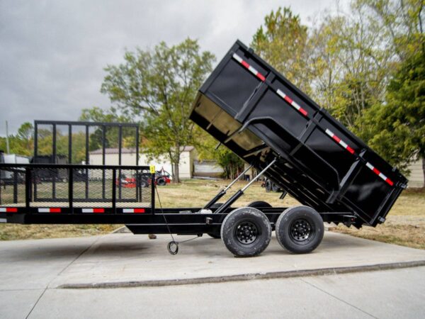 7x20 Hybrid Dump Utility Trailer with 3ft Sides Equipment (2) 7K Axles - Image 6