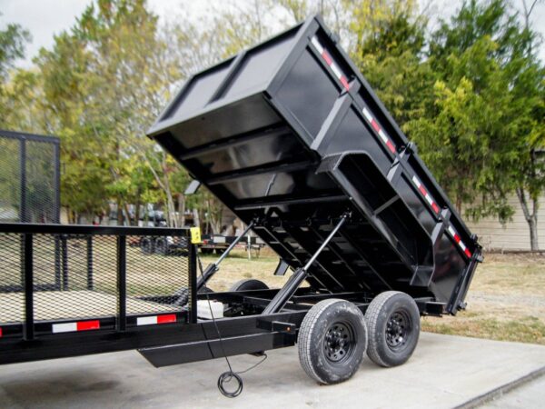 7x20 Hybrid Dump Utility Trailer with 3ft Sides Equipment (2) 7K Axles - Image 5