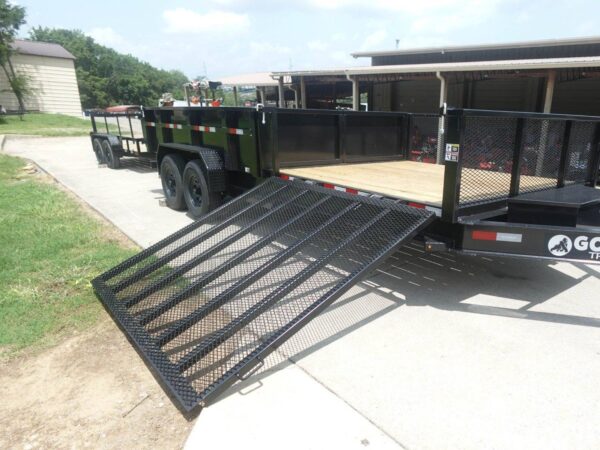 7x20 Hybrid Utility Dump Trailer 2ft Sides with Box (2) 7K Axles - Image 34