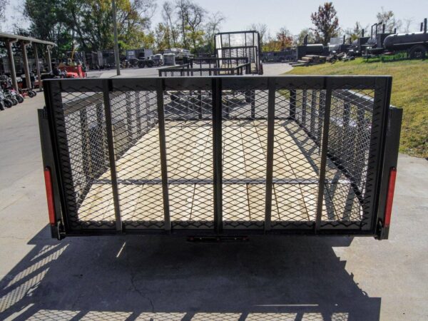 6.4x12 Dovetail Utility Trailer 2ft Mesh Side 3,500lb Axle - Image 5