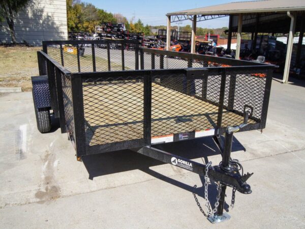 6.4x12 Dovetail Utility Trailer 2ft Mesh Side 3,500lb Axle - Image 9