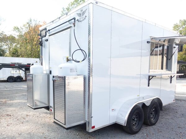 7' X 14' White Concession Trailer Food Event Catering - Image 19