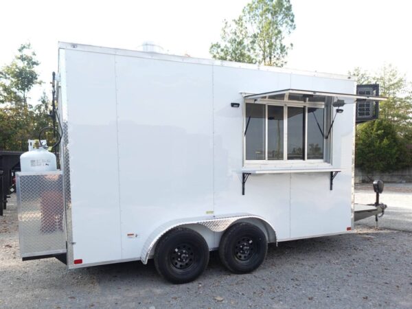 7' X 14' White Concession Trailer Food Event Catering - Image 20