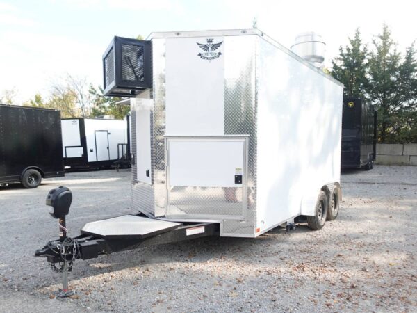 7' X 14' White Concession Trailer Food Event Catering - Image 22